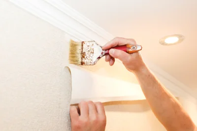 Pose de papier peint à Hem-Hardinval — revêtements muraux et toiles de verre